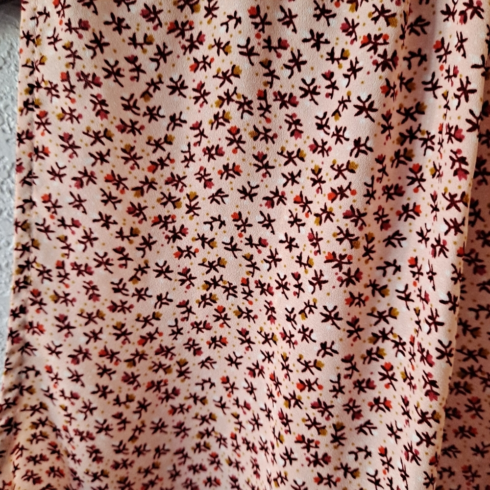 Pink Womens Sleeveless Shirt Burgundy Floral SummerTank Top/Cami - Picture 7 of 7